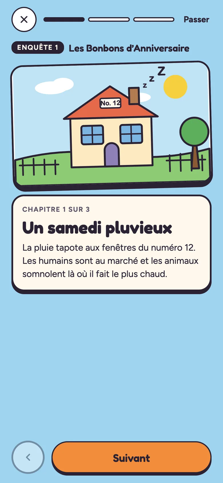 Chapitre de l’histoire : un samedi pluvieux au numéro 12.