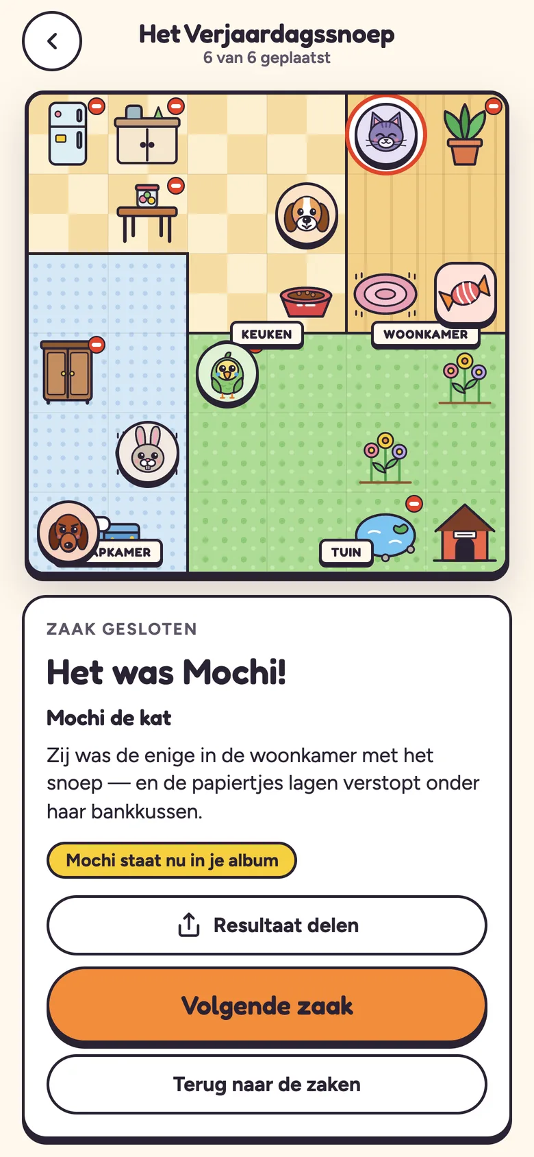 Zaak gesloten: het was Mochi de kat.